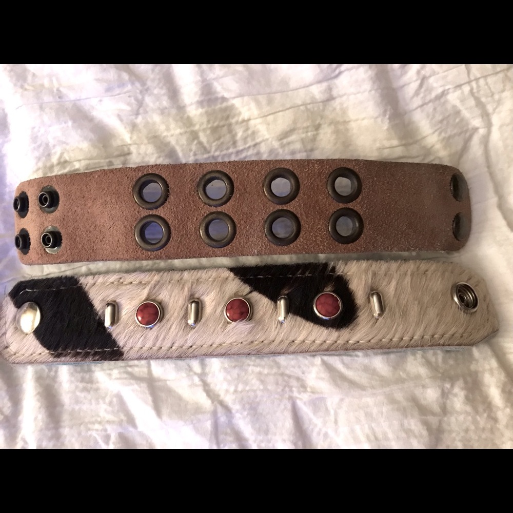 🪐2 LEATHER CUFFS🪐